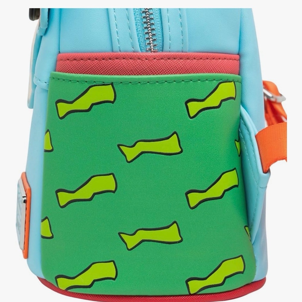 Loungefly Nickelodeon Rugrats Chuckie Backpack With Removable Glasses-NWT - Picture 7 of 9
